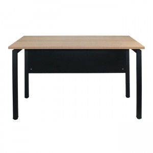 UNIT Γραφείο Μέταλλο Βαφή Μαύρο, Melamine Απόχρωση Sonoma 120x60x75cm