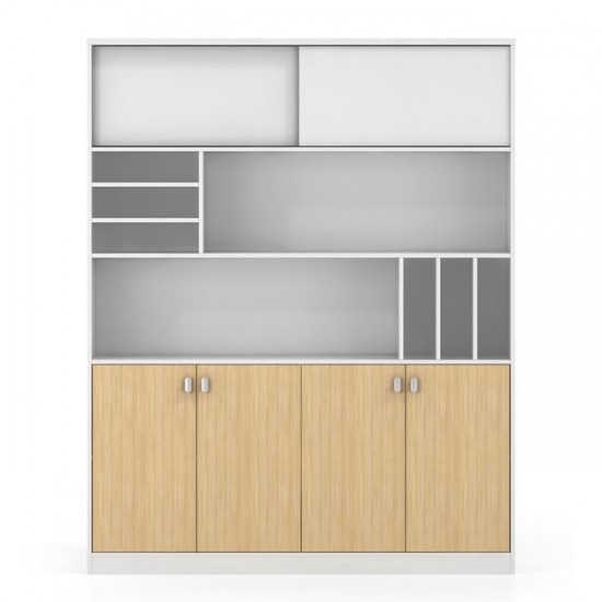 THESIS Βιβλιοθήκη Γραφείου,Beech -Άσπρο 160x40x200cm