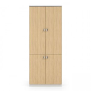 THESIS Ντουλάπα Γραφείου, Δίφυλλο, Απόχρωση Beech -Άσπρο 80x40x200cm