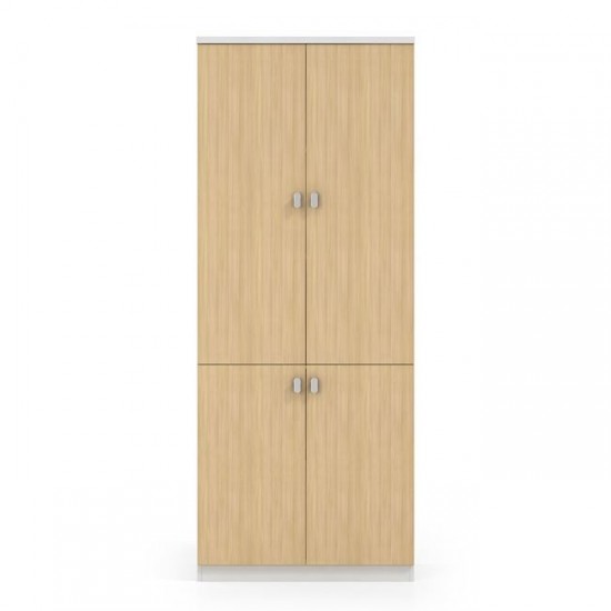 THESIS Ντουλάπα Γραφείου, Δίφυλλο, Απόχρωση Beech -Άσπρο 80x40x200cm