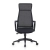 BF2990 Πολυθρόνα Γραφείου Διευθυντή, Mesh Μαύρο, Ύφασμα Μαύρο 73x67x118