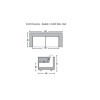 CLICK Καναπές - Κρεβάτι Σαλονιού - Καθιστικού, Ύφασμα Suede Cappuccino 192x84x76cm