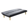 BIZ Καναπές - Κρεβάτι Σαλονιού Καθιστικού - Ύφασμα Ανθρακί 167x75x70cm