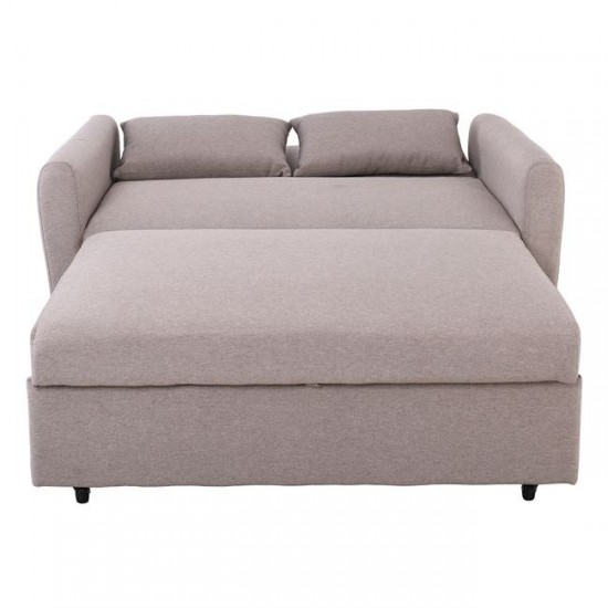 MOTTO Καναπές - Κρεβάτι Σαλονιού - Καθιστικού, Ύφασμα Cappuccino 140x86x86cm