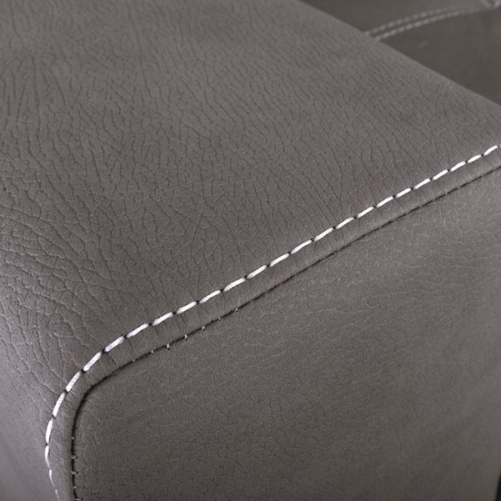 MONTREAL-Max Nabuk Καναπές Κρεβάτι Γωνία Αναστρέψιμη με Αποθηκευτικό Χώρο, Σκούρο Γκρι 246x157xH94cm