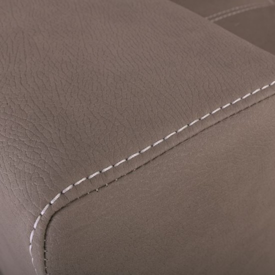 MONTREAL-Max Nabuk Καναπές Κρεβάτι Γωνία Αναστρέψιμη με Αποθηκευτικό Χώρο, Cappuccino 246x157xH94cm