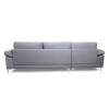 ALEX Καναπές Σαλονιού Καθιστικού Γωνία Δεξιά, Ύφασμα Γκρι Velure 264x132x75x80cm