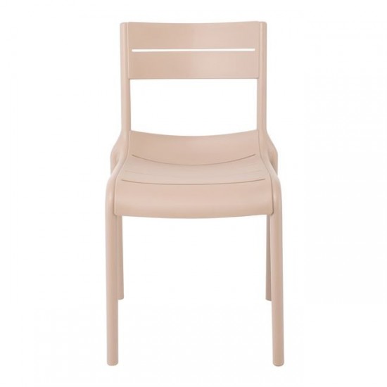 SERENA Καρέκλα Στοιβαζόμενη PP - UV Cappuccino 51x56x82cm