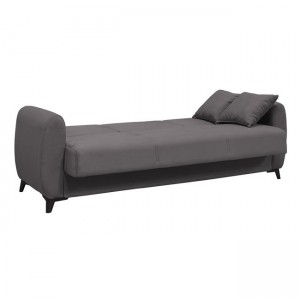 DARIO Καναπές - Κρεβάτι Σαλονιού - Καθιστικού, 3Θέσιος Ύφασμα Γκρι 210x80x75cm