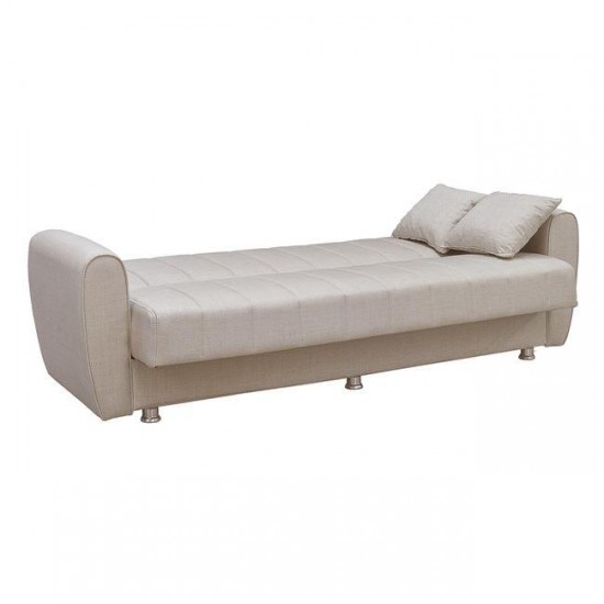 SYDNEY Καναπές - Κρεβάτι Σαλονιού - Καθιστικού, 3Θέσιος Ύφασμα Μπεζ 210x80x75cm