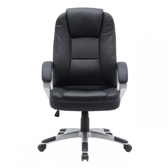 BF6950W Πολυθρόνα Γραφείου Διευθυντή, Pu Μαύρο 65x70x110/120cm