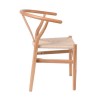 LIMA Καρέκλα Στοιβαζόμενη, Ξύλο Απόχρωση Φυσικό, Κάθισμα Paper Rope Φυσικό 56x52x76cm