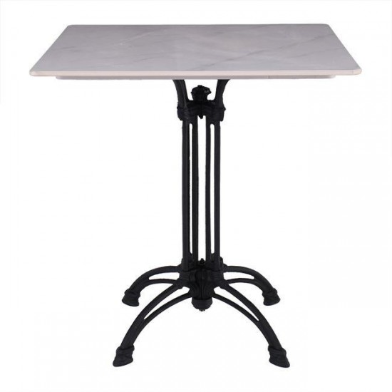 Επιφάνεια Μάρμαρο Sintered Stone, Απόχρωση White Marble (MDF για στήριξη βάσης) 60x60cm/11mm