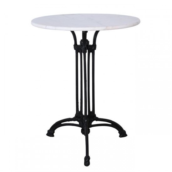 Επιφάνεια Μάρμαρο Sintered Stone, Απόχρωση White Marble (MDF για στήριξη βάσης) Φ70cm/11mm