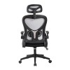 BF3050 Πολυθρόνα Γραφείου- Διευθυντή, Mesh Μαύρο-Γκρι, Μπράτσα up-down 63x63x118/128cm
