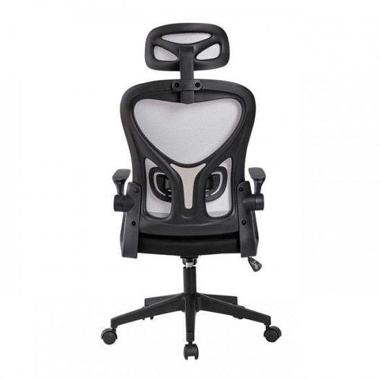 BF3050 Πολυθρόνα Γραφείου- Διευθυντή, Mesh Μαύρο-Γκρι, Μπράτσα up-down 63x63x118/128cm