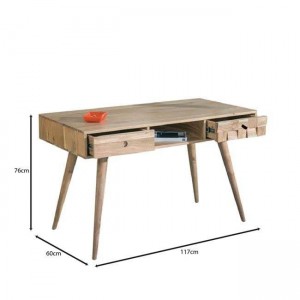 TEKA-W Κονσόλα - Γραφείο Ξύλο Ακακία Φυσικό 117x60x76cm