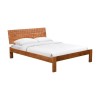 CAPITAL Κρεβάτι Διπλό, για Στρώμα 160x200cm, Ακακία Φυσικό