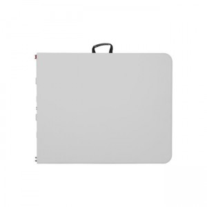 BLOW Τραπέζι Συνεδρίου - Catering Πτυσσόμενο (Βαλίτσα), HDPE Άσπρο, Μέταλλο Βαφή Γκρι 180x75x74cm