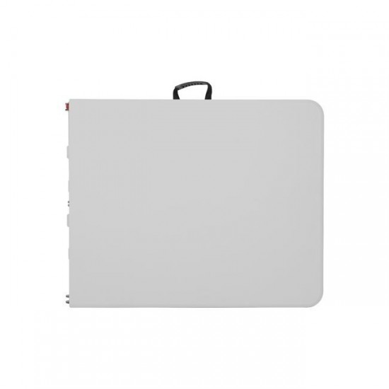 BLOW Τραπέζι Συνεδρίου - Catering Πτυσσόμενο (Βαλίτσα), HDPE Άσπρο, Μέταλλο Βαφή Γκρι 180x75x74cm