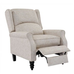 SIMPLE Relax Πολυθρόνα Μπερζέρα Σαλονιού, Καθιστικού, Ύφασμα Απόχρωση Antique Εκρού 72x84x97cm