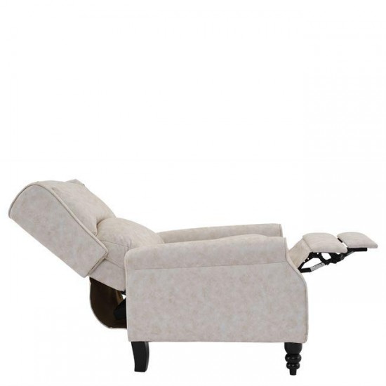 SIMPLE Relax Πολυθρόνα Μπερζέρα Σαλονιού, Καθιστικού, Ύφασμα Απόχρωση Antique Εκρού 72x84x97cm