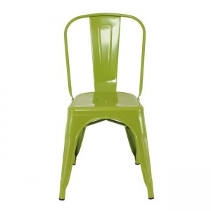 RELIX Καρέκλα-Pro, Στοιβαζόμενη, Μέταλλο Βαφή Lime 45x51x85cm