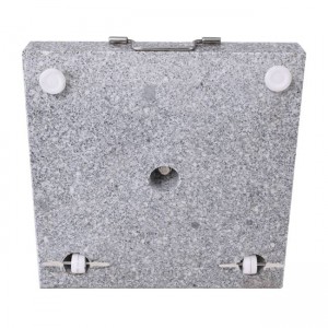 ΒΑΣΗ ομπρέλας τετράγωνη Γρανίτης/Inox με Τροχούς (40Kg) 45x45