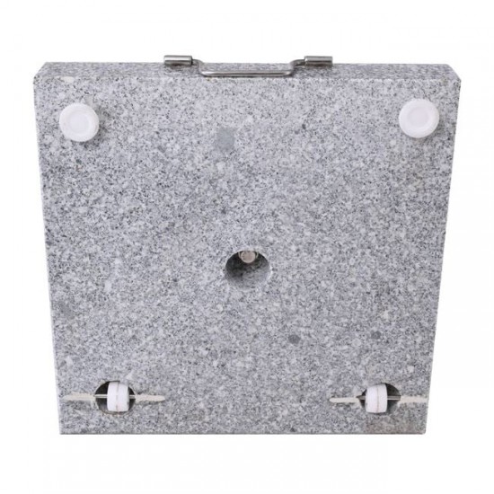 ΒΑΣΗ ομπρέλας τετράγωνη Γρανίτης/Inox με Τροχούς (40Kg) 45x45