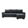 LONDON Καναπές - Κρεβάτι Αριστερή Γωνία, Ύφασμα Ανθρακί 271x158x90cm