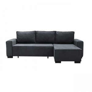 LONDON Καναπές - Κρεβάτι Αριστερή Γωνία, Ύφασμα Ανθρακί 271x158x90cm
