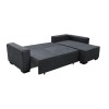 LONDON Καναπές - Κρεβάτι Αριστερή Γωνία, Ύφασμα Ανθρακί 271x158x90cm