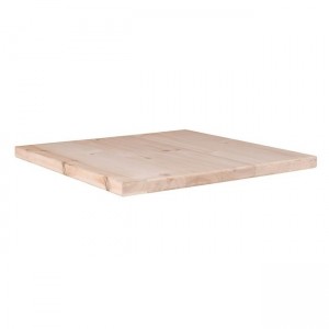 Επιφάνεια Τραπεζιού από Ξύλο Πεύκου, Άβαφο 80x80cm/40mm