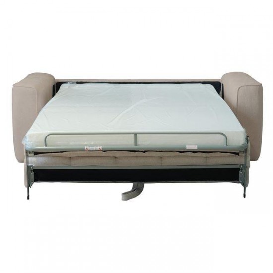 NORRIS Καναπές - Κρεβάτι 3Θέσιος, Ύφασμα Water Repellent Μπεζ 209x99x70cm