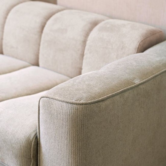 NORRIS Καναπές - Κρεβάτι 3Θέσιος, Ύφασμα Water Repellent Μπεζ 209x99x70cm