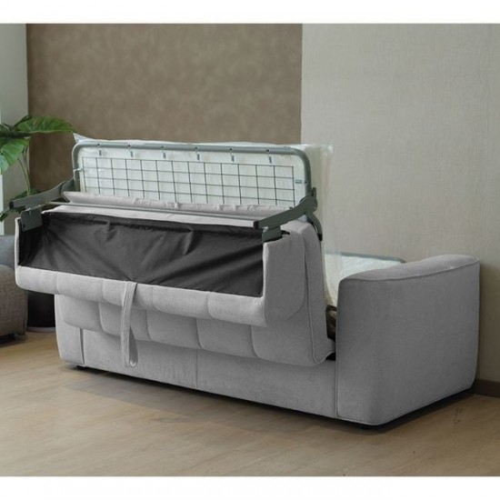 NORRIS Καναπές - Κρεβάτι 3Θέσιος, Ύφασμα Water Repellent Ανοιχτό Γκρι 209x99x70cm