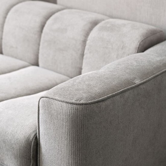 NORRIS Καναπές - Κρεβάτι 3Θέσιος, Ύφασμα Water Repellent Ανοιχτό Γκρι 209x99x70cm