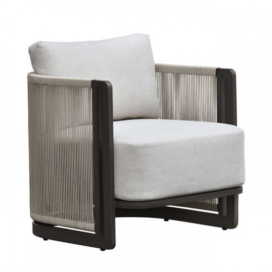 BOSTON Living Set Σαλόνι Καθιστικό Κήπου - Βεράντας Alu Ανθρακί - Μπεζ