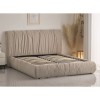TOKYO Κρεβάτι Διπλό, για Στρώμα 160x200cm, Ύφασμα Μπεζ