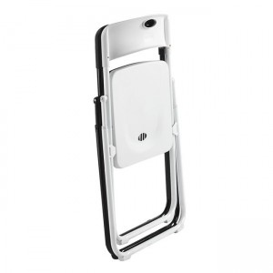 WENDY Καρέκλα Πτυσσόμενη, Μέταλλο Βαφή Άσπρο, PP Απόχρωση Άσπρο 48x49x76cm