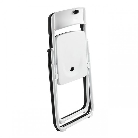 WENDY Καρέκλα Πτυσσόμενη, Μέταλλο Βαφή Άσπρο, PP Απόχρωση Άσπρο 48x49x76cm