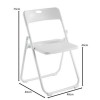 WENDY Καρέκλα Πτυσσόμενη, Μέταλλο Βαφή Άσπρο, PP Απόχρωση Άσπρο 48x49x76cm