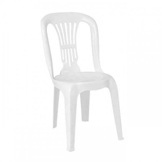 WIEN Καρέκλα Στοιβαζόμενη, ΡΡ Άσπρο 43x52x87cm