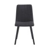 BETTY Καρέκλα Μέταλλο Βαφή Μαύρο, Ύφασμα Suede Μαύρο 45x60x87cm BETTY Καρέκλα Μέταλλο Βαφή Μαύρο, Ύφασμα Suede Μαύρο 45x60x87cm