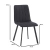BETTY Καρέκλα Μέταλλο Βαφή Μαύρο, Ύφασμα Suede Μαύρο 45x60x87cm BETTY Καρέκλα Μέταλλο Βαφή Μαύρο, Ύφασμα Suede Μαύρο 45x60x87cm