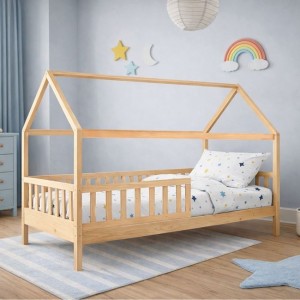 DREAM τ.Montessori Παιδικό Κρεβάτι με Στρώμα 90x190/19cm, Ξύλο Πεύκου Απόχρωση Φυσικό DREAM τ.Montessori Παιδικό Κρεβάτι με Στρώμα 90x190/19cm, Ξύλο Πεύκου Απόχρωση Φυσικό