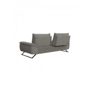 SELENA Καναπές 3-θέσιος Σαλονιού - Καθιστικού, Ύφασμα Γκρι, Μεταφερόμενη πλάτη 225x99/115x95cm