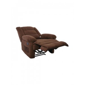 JULIA Massage Πολυθρόνα Relax Σαλονιού - Καθιστικού, Ύφασμα Καφέ 93x90x100cm