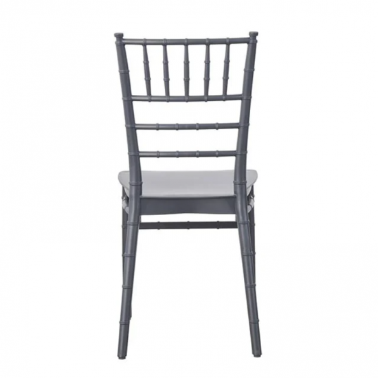 ILONA PP Καρέκλα Εστίασης - Catering Στοιβαζόμενη PP Άσπρο Ανθρακί 40x46x88cm