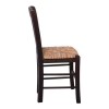 CASA Καρέκλα Οξιά Βαφή Εμποτισμού Καρυδί Κάθισμα Ψάθα 42x45x88cm